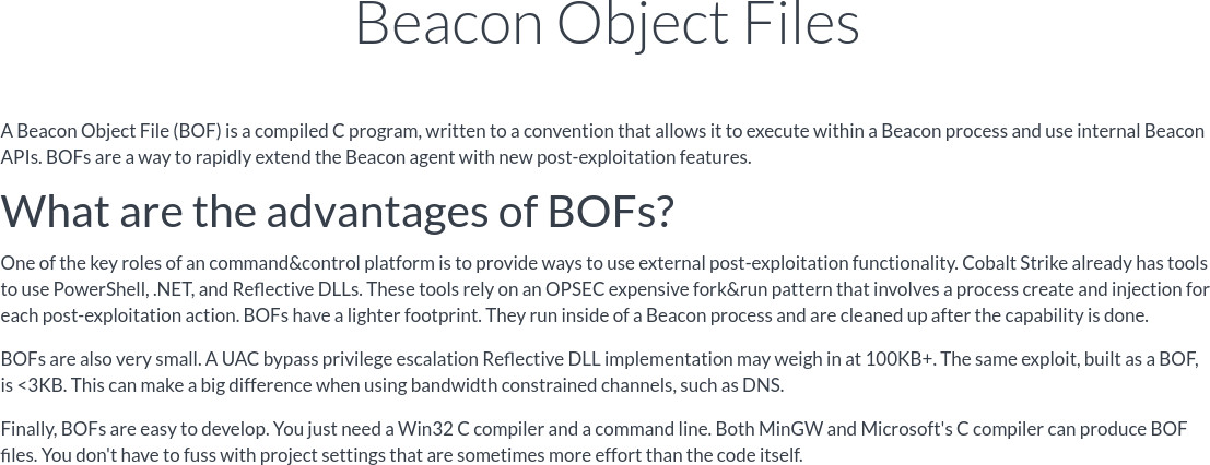 Beacon Object Files
